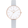 Obaku Women's Viol White Dial Watch In Gold Tone / Grey / Rose / Rose Gold Tone / White