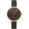 Obaku Women's Kaffe Black Dial Watch In Black / Brown / Gold Tone