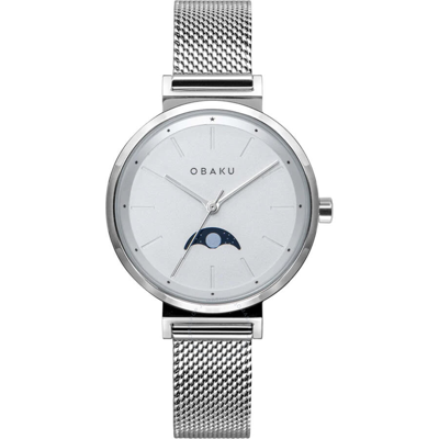 OBAKU OBAKU MAANE QUARTZ SILVER DIAL LADIES WATCH V243LMCIMC