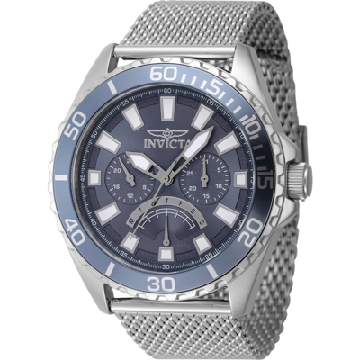 Invicta Pro Diver Gmt Retrograde Quartz Blue Dial Men's Watch 46905 In Two Tone  / Blue