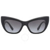Dolce & Gabbana Logo-plaque Cat-eye Sunglasses In Grey