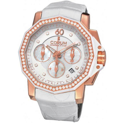 Corum Admiral's Cup Challenger Chronograph Automatic Men's Watch 984.970.85/0089 Pn37 In Admiral / Gold / Gold Tone / Rose / Rose Gold / Rose Gold Tone / Skeleton / White
