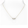 Mikimoto Akoya Three Pearl Yellow Gold Station Necklace - Mpq10081axxk In Yellow