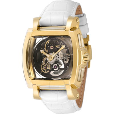 Invicta Reserve Sapphire Ghost Automatic Men's Watch 40470 In Gold / Gold Tone / Skeleton / White