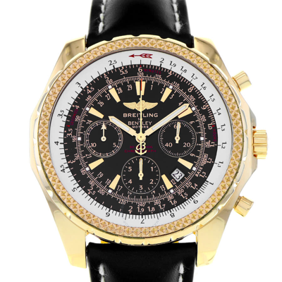Breitling Bentley Motors Chronograph Automatic Black Dial Men's Watch H25363 In Black / Gold / Gold Tone / Rose / Rose Gold / Rose Gold Tone