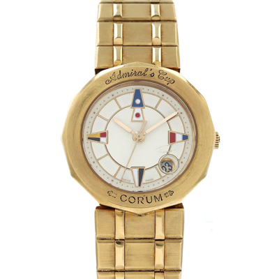 Corum Admiral Quartz White Dial Ladies Watch 368253 In Admiral / Gold / Gold Tone / White / Yellow