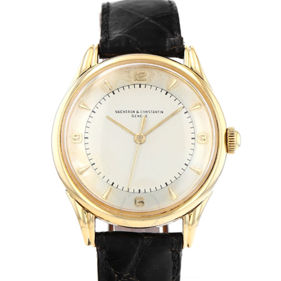 Vacheron Constantin Vintage Automatic Silver Dial Men's Watch 477/1 In Black / Gold / Gold Tone / Silver / Yellow