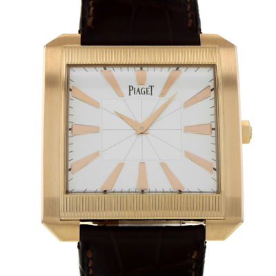 Piaget Protocole Xxl Hand Wind White Dial Men's Watch G0a32005 In Brown / Gold / Gold Tone / Rose / Rose Gold / Rose Gold Tone / White