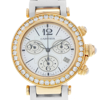 CARTIER PRE-OWNED CARTIER PASHA SEATIMER CHRONOGRAPH DIAMOND MOTHER OF PEARL DIAL LADIES WATCH WJ130004