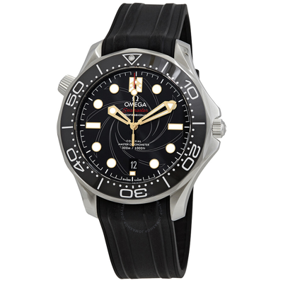 Omega Seamaster Black Dial Men's Watch 210.22.42.20.01.004 In Black / Gold Tone / Skeleton