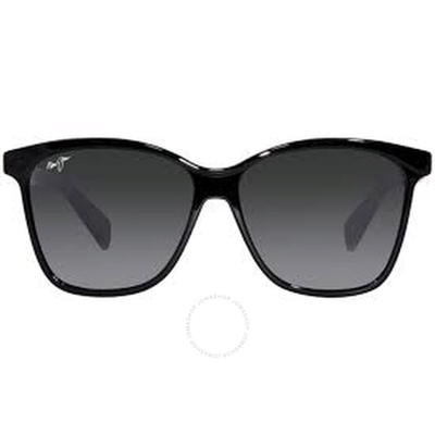 Maui Jim Liquid Sunshine Neutral Grey Butterfly Sunglasses 601-02 58 In Black / Grey