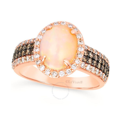 Le Vian Ladies Neopolitan Opal Rings Set In 14k Strawberry Gold In Rose Gold-tone