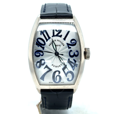 Franck Muller Sunset Silver Dial Ladies Watch 5850 Sc Sunset In Blue / Gold / Silver / White