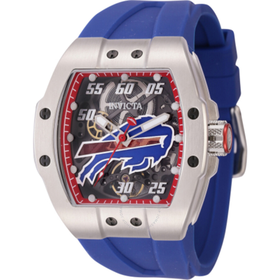Invicta Nfl Buffalo Bills Automatic Men's Watch 45065 In Red   / Black / Blue