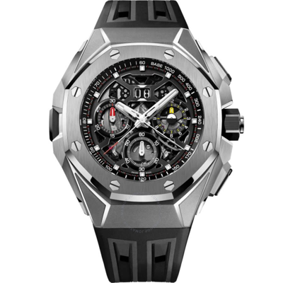 Audemars Piguet Royal Oak Concept Chronograph Automatic Black Dial Men's Watch 26650ti.oo.d013ca.01 In Black / Grey