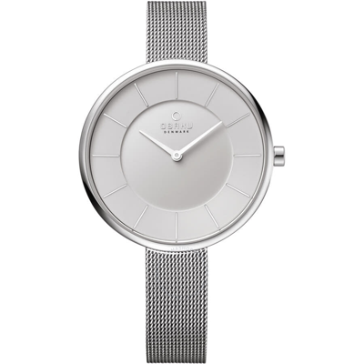 OBAKU OBAKU SAND QUARTZ WHITE DIAL LADIES WATCH V185LXCIMC