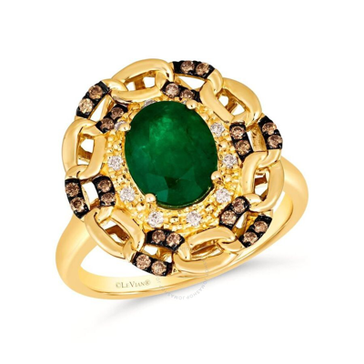 Le Vian Ladies Costa Smeralda Emeralds Rings Set In 14k Honey Gold In Yellow