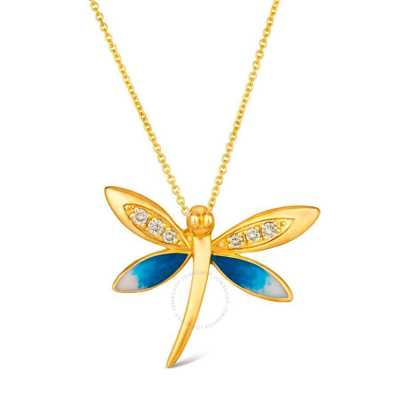 Le Vian Ladies Beautiful Creatures - Dragonfly Necklaces Set In 14k Honey Gold In Yellow