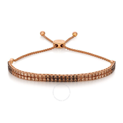 Le Vian Ladies Chocolate Ombre Bracelets Set In 14k Strawberry Gold In Rose Gold-tone