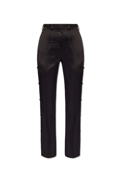 Nanushka Felina Straight-leg Trousers In Black
