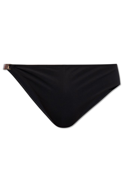 Rick Owens Asymmetric Swimming Briefs In Black