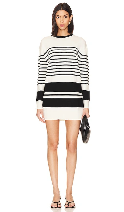 Lovers & Friends Aurora Sweater Dress In Black And White