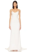 Katie May X Noel And Jean Claudia Gown In Ç±³ç™½