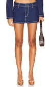 Lioness Rhode Mini Skirt In È“�è‰²ç‰›ä»”