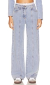 Lioness Dawson Wide Leg In Æ´—æ°´è“�