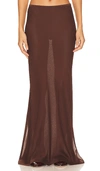 Lioness Endless Maxi Skirt In Å·§å…‹åš›è‰²