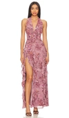 Nbd Divya Maxi Dress In Æ·¡ç´«è‰²ç¢žèš±