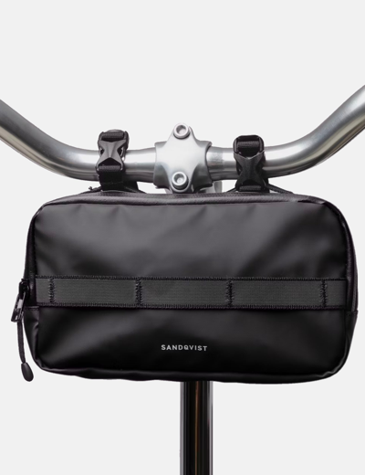 Sandqvist Uno Hip/bike Bar Bag In Black