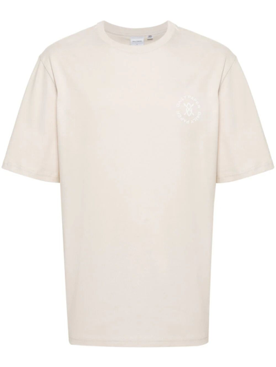 Daily Paper Circle-print Cotton T-shirt In Brown