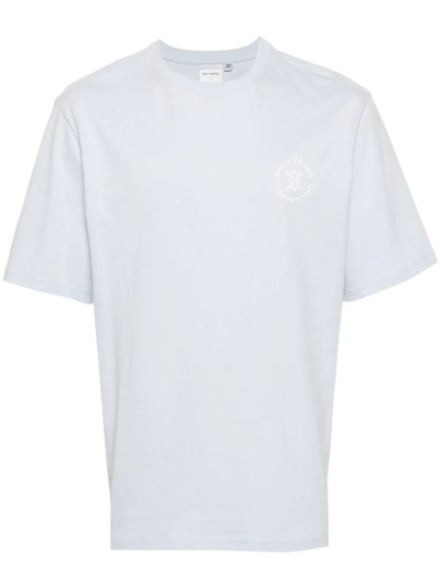 Daily Paper Circle-print Cotton T-shirt In Halogen Blue