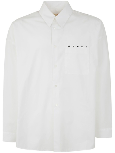 Marni Long Sleeves Shirt Clothing In White