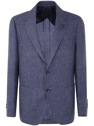 Lardini Special Line Drop 7 Reg Jacket In Blue