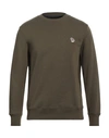 Ps By Paul Smith Ps Paul Smith Man Sweatshirt Military Green Size Xl Organic Cotton