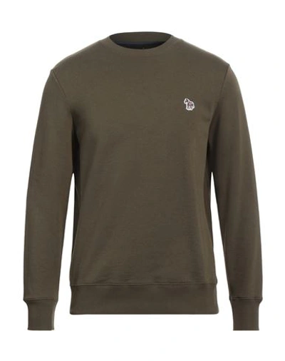 Ps By Paul Smith Ps Paul Smith Man Sweatshirt Military Green Size Xl Organic Cotton