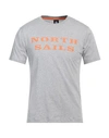 North Sails Man T-shirt Grey Size S Cotton