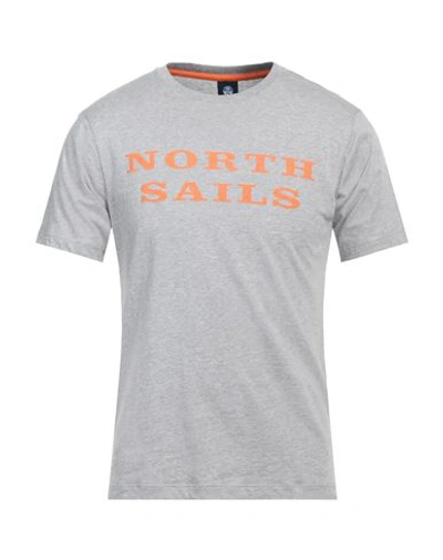 North Sails Man T-shirt Grey Size S Cotton