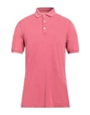 Fedeli Man Polo Shirt Pastel Pink Size 50 Cotton
