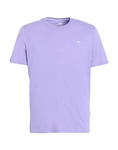 Harmont & Blaine Man T-shirt Light Purple Size L Cotton