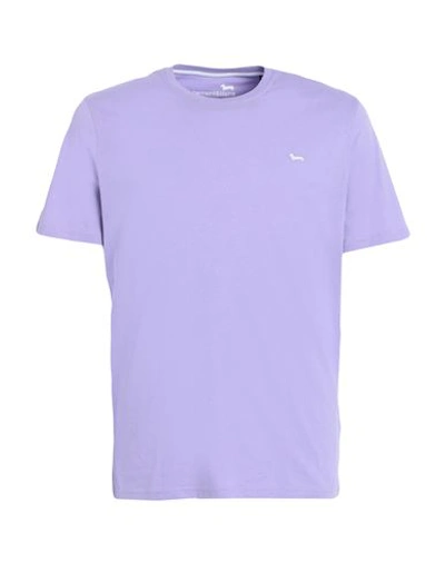Harmont & Blaine Man T-shirt Light Purple Size L Cotton In Purple