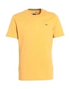 Harmont & Blaine Man T-shirt Ocher Size M Cotton In Yellow