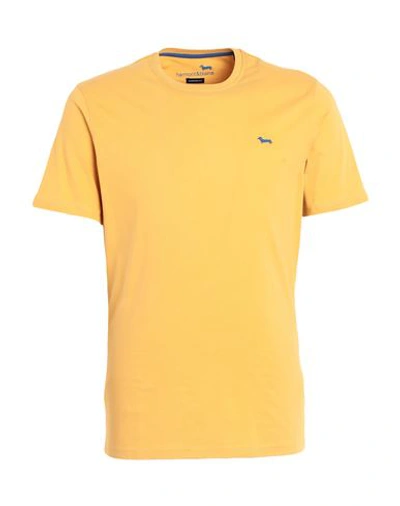 Harmont & Blaine Man T-shirt Marigold Size M Cotton In Yellow