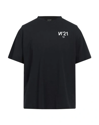 N°21 Man T-shirt Black Size S Cotton In Black