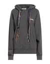 Ambush Woman Sweatshirt Lead Size S Organic Cotton, Polyester In Grey