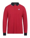 North Sails Man Polo Shirt Red Size Xxl Cotton