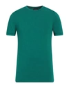 Giorgio Armani Man T-shirt Green Size 46 Viscose, Elastane