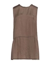 Aspesi Woman Top Military Green Size 6 Acetate, Cupro